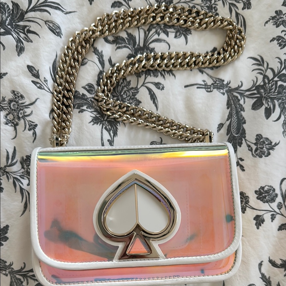 Kate Spade Iridescent Clear Nicola Crossbody Bag